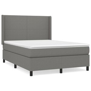 vidaXL &Kappa;&rho;&epsilon;&beta;ά&tau;&iota; Boxspring &mu;&epsilon; &Sigma;&tau;&rho;ώ&mu;&alpha; &Sigma;&kappa;&omicron;ύ&rho;&omicron; &Gamma;&kappa;&rho;&iota; 140x190 &epsilon;&kappa;. &Upsilon;&phi;&alpha;&sigma;&mu;ά&tau;&iota;&nu;&omicron;