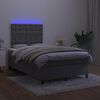 vidaXL &Kappa;&rho;&epsilon;&beta;ά&tau;&iota; Boxspring &mu;&epsilon; &Sigma;&tau;&rho;ώ&mu;&alpha; & LED &Sigma;&kappa;.&Gamma;&kappa;&rho;&iota; 120x190&epsilon;&kappa;. &Beta;&epsilon;&lambda;&omicron;ύ&delta;&iota;&nu;&omicron;