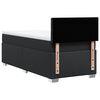 vidaXL Κρεβάτι Boxspring με Στρώμα Μαύρο 90x190εκ. από Συνθετικό Δέρμα