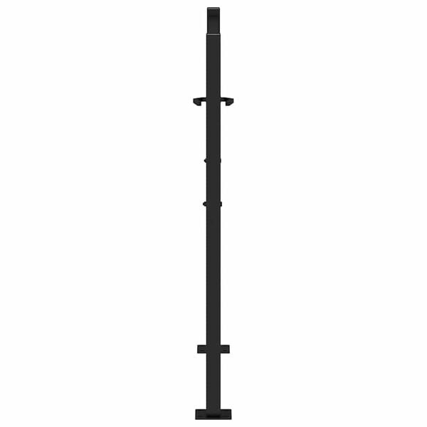 vidaXL Πύλη κήπου Μαύρη 105x106 cm Ατσάλινο ίχνος σχεδιασμού