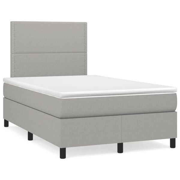 vidaXL &Kappa;&rho;&epsilon;&beta;ά&tau;&iota; Boxspring &mu;&epsilon; &Sigma;&tau;&rho;ώ&mu;&alpha; &Alpha;&nu;&omicron;&iota;&chi;&tau;ό &Gamma;&kappa;&rho;&iota; 120x190 &epsilon;&kappa;. &Upsilon;&phi;&alpha;&sigma;&mu;ά&tau;&iota;&nu;&omicron;