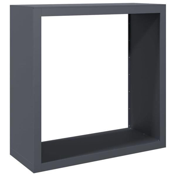 vidaXL Ράφι Καυσόξυλων Ανθρακί 100x40x100 εκ. Ατσάλινο