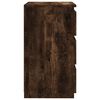 vidaXL Κομοδίνο Καπνιστή Δρυς 40x35x62,5 εκ. από Επεξεργασμένο Ξύλο
