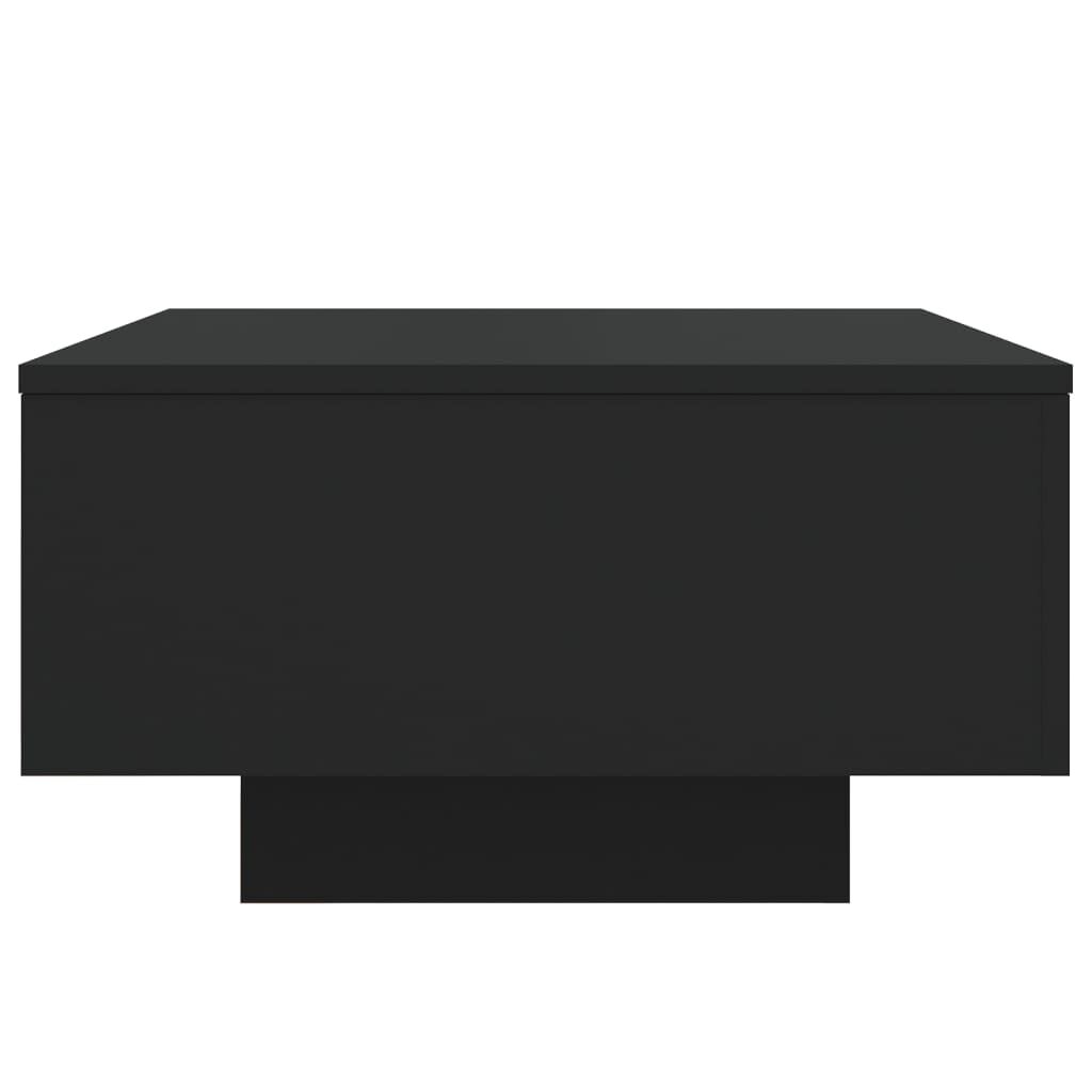 vidaXL Τραπεζάκι Σαλονιού με Φώτα LED Μαύρο 55x55x31 εκ.