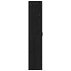 vidaXL Highboard Μαύρη δρυς 60 x 35 x 180 εκατοστά Επεξεργασμένο ξύλο