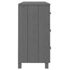 vidaXL Συρταριέρα HAMAR Σκ. Γκρι 113 x 40 x 80εκ. Μασίφ Ξύλο Πεύκου