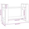vidaXL Βιβλιοθήκη/Διαχωριστικό Χώρου Μελί 80x35x56,5 εκ. Μασίφ Ξύλο