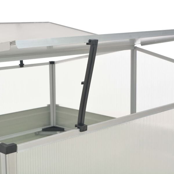 vidaXL Θερμοκήπιο Σπορείο Καφέ 100x100x85 εκ. από Γαλβανισμένο Χάλυβα