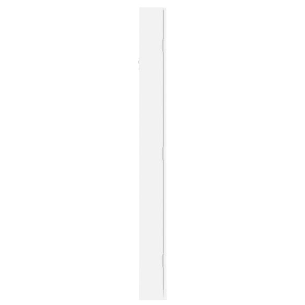 vidaXL Έπιπλο Κοσμημάτων με Καθρέφτη/LED Φώτα Επιτοίχιο Λευκό