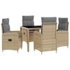vidaXL &Sigma;&epsilon;&tau; &Epsilon;&xi;&omega;&tau;&epsilon;&rho;&iota;&kappa;ή&sigmaf; &Tau;&rho;&alpha;&pi;έ&zeta;&eta;&sigmaf; 5 pcs &Mu;&pi;έ&zeta; &kappa;&alpha;&iota; &Alpha;&nu;&omicron;&iota;&chi;&tau;ό &Gamma;&kappa;&rho;&iota;