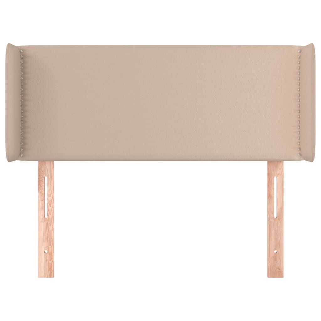 vidaXL Κεφαλάρι με Πτερύγια Καπουτσίνο 93x16x78/88 εκ. Συνθετικό Δέρμα