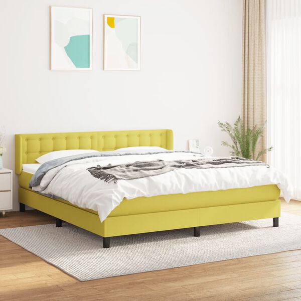 vidaXL &Kappa;&rho;&epsilon;&beta;ά&tau;&iota; Boxspring &mu;&epsilon; &Sigma;&tau;&rho;ώ&mu;&alpha; &Pi;&rho;ά&sigma;&iota;&nu;&omicron; 180x200 &epsilon;&kappa;.&Upsilon;&phi;&alpha;&sigma;&mu;ά&tau;&iota;&nu;&omicron;