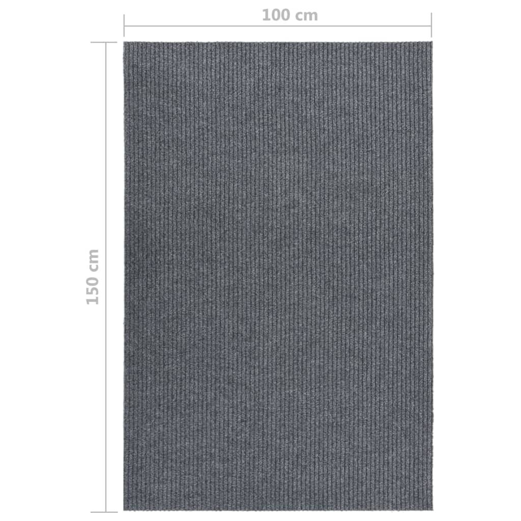 vidaXL Χαλί Διάδρομος / Συλλέκτης Βρωμιάς Γκρι 100 x 150 εκ.