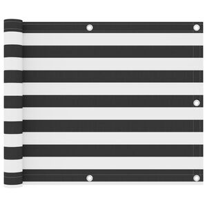 vidaXL Διαχωριστικό Βεράντας Ανθρακί/Λευκό 75 x 300 εκ. Ύφασμα Oxford