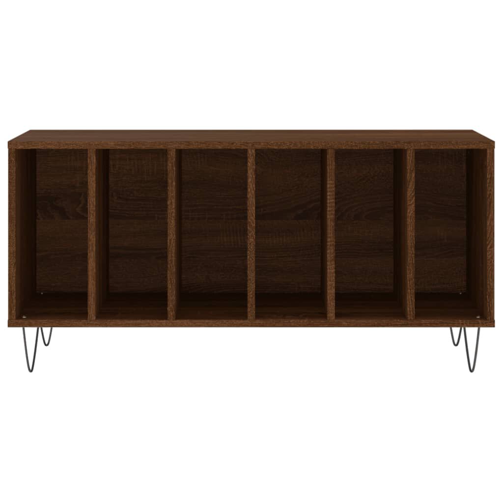 vidaXL Έπιπλο Δίσκων Καφέ Δρυς 100x38x48 εκ. από Επεξεργασμένο Ξύλο