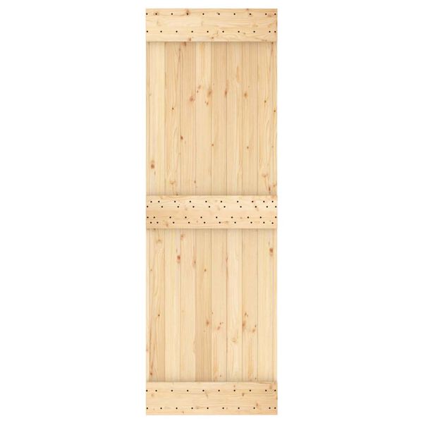 vidaXL Πόρτα NARVIK 70 x 210 εκ. από Μασίφ Ξύλο Πεύκου