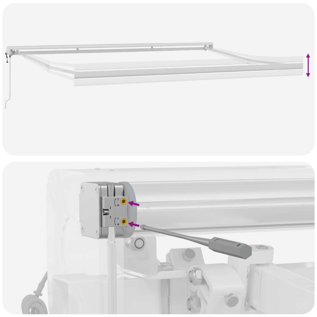 vidaXL Ανασυρόμενη τέντα Ανθρακί 450x300 εκ.