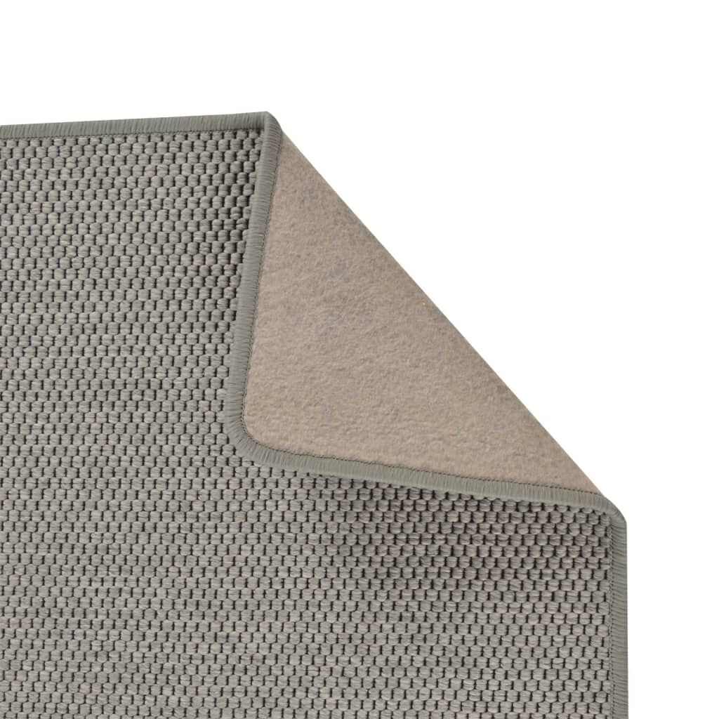 vidaXL Χαλί Διάδρομος Εμφάνιση Σιζάλ Ασημί 80 x 250 εκ.