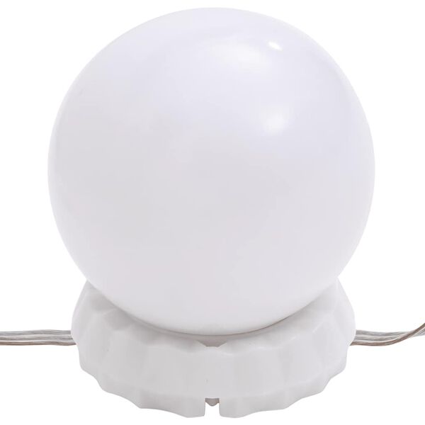 vidaXL Καθρέφτης με Φώτα LED 60x30 εκ. Γυαλί Οβάλ