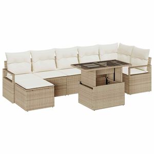 vidaXL &Sigma;&epsilon;&tau; &Kappa;&alpha;&nu;&alpha;&pi;έ &Kappa;ή&pi;&omicron;&upsilon; &mu;&epsilon; &alpha;&pi;&omicron;&theta;ή&kappa;&epsilon;&upsilon;&sigma;&eta; 8 pcs &Mu;&pi;&epsilon;&zeta; &Pi;&omicron;&lambda;&upsilon; &rho;ά&tau;&alpha;&nu;