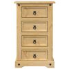 vidaXL Κομοδίνο Corona 53x39x84 εκ. από Μασίφ Ξύλο Πεύκου