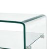 vidaXL Τραπεζάκι Σαλονιού Διάφανο 98 x 45 x 31 εκ. από Ψημένο Γυαλί