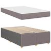 vidaXL Σκελετός Κρεβατιού με στρώμα Taupe 120 x 200 cm ύφασμα
