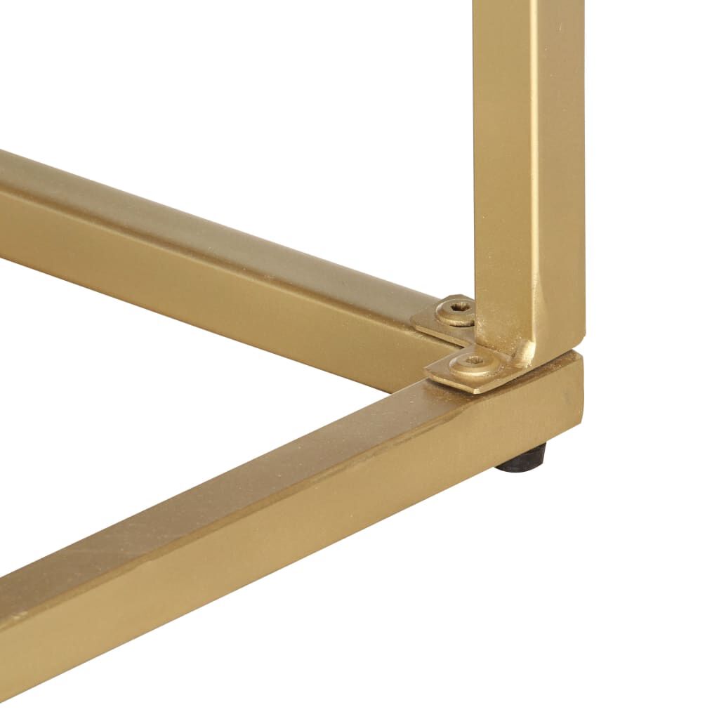 vidaXL Μπουφές Χρυσός 120 x 30 x 75 εκ. από Μασίφ Ξύλο Μάνγκο
