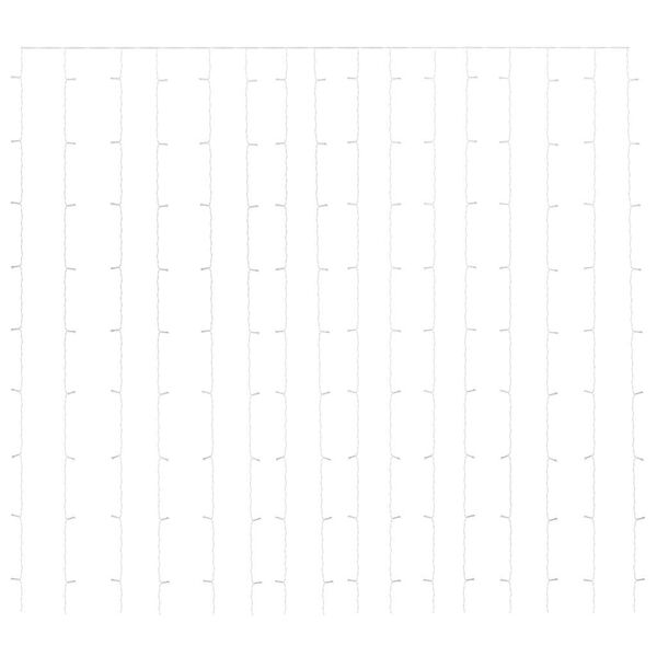 vidaXL &Kappa;&omicron;&upsilon;&rho;&tau;ί&nu;&alpha; LED &Phi;&omega;&tau;ά&kappa;&iota;&alpha; 300 LED &Mu;&pi;&lambda;&epsilon; 3 x 3 &mu;. 8 &Lambda;&epsilon;&iota;&tau;&omicron;&upsilon;&rho;&gamma;ί&epsilon;&sigmaf;