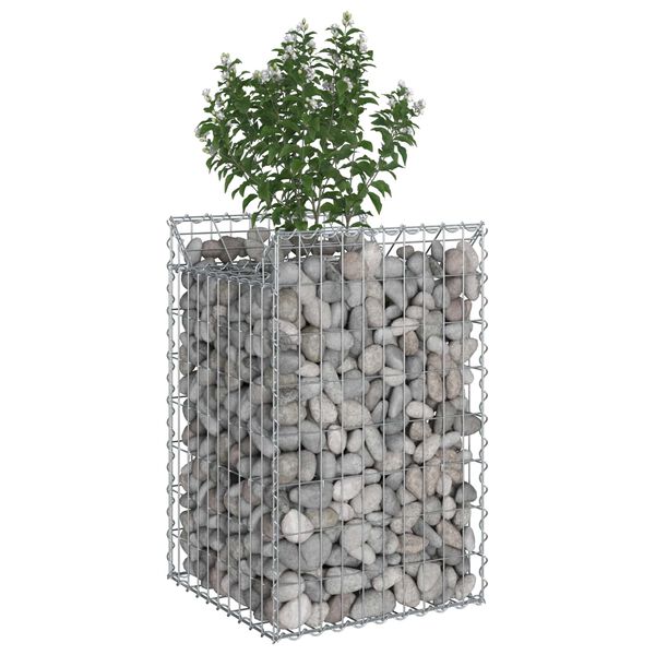 vidaXL &Alpha;&nu;&alpha;&sigma;&eta;&kappa;&omega;&mu;έ&nu;&omicron; &kappa;&rho;&epsilon;&beta;ά&tau;&iota; gabion &Alpha;&sigma;&eta;&mu;ί 50 x 50 x 80 cm