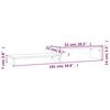 vidaXL Βάση Οθόνης Καφέ Μελί (52-101)x22x14 εκ. από Μασίφ Ξύλο Πεύκου