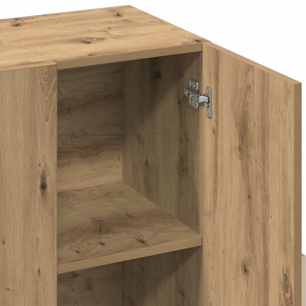 vidaXL Ντουλάπι Αρτισιανή Δρυς 90 x 34 x 80 εκ. από Επεξεργασμένο Ξύλο