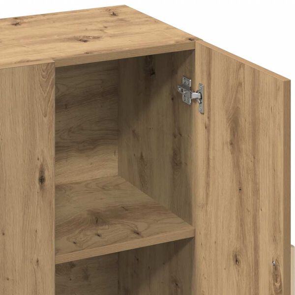 vidaXL Ντουλάπι Αρτισιανή Δρυς 90 x 34 x 80 εκ. από Επεξεργασμένο Ξύλο