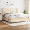 vidaXL &Kappa;&rho;&epsilon;&beta;ά&tau;&iota; Boxspring &mu;&epsilon; &Sigma;&tau;&rho;ώ&mu;&alpha; &Kappa;&rho;&epsilon;&mu; 180x200 &epsilon;&kappa;. &Upsilon;&phi;&alpha;&sigma;&mu;ά&tau;&iota;&nu;&omicron;