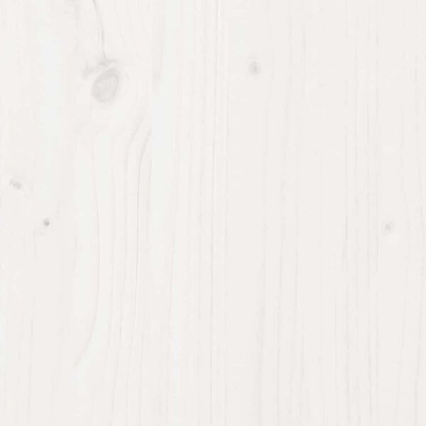 vidaXL Κρεβάτι δαπέδου Λευκό 100 x 220 cm Μασίφ ξύλο πεύκου