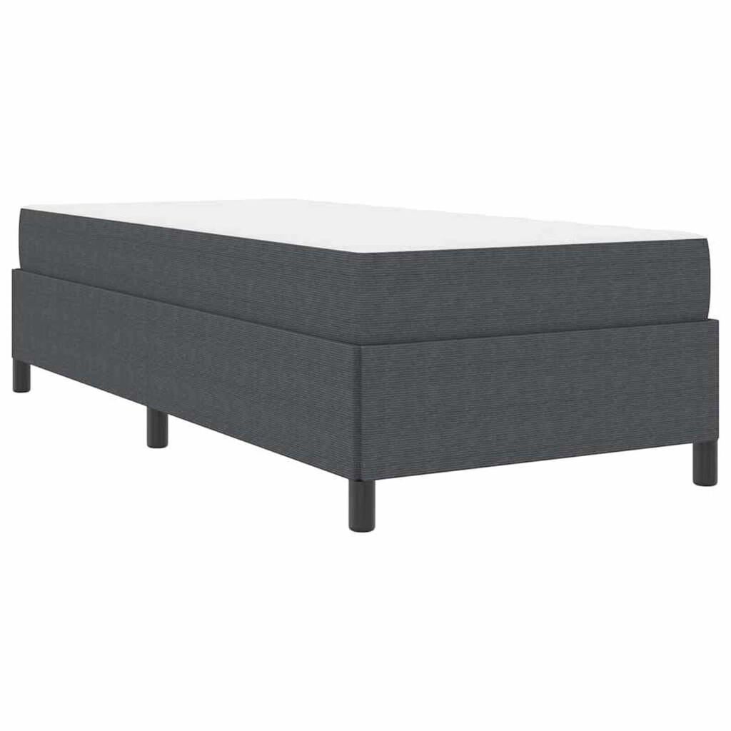 vidaXL Σκελετός Κρεβατιού Σκούρο γκρι 100 x 200 cm Βελούδο
