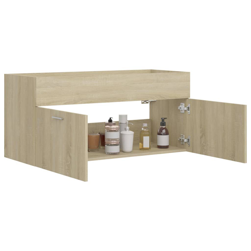 vidaXL Ντουλάπι Νιπτήρα Sonoma Δρυς 100 x 38,5 x 46 εκ από Επεξ. Ξύλο