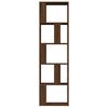 vidaXL Βιβλιοθήκη Καφέ Δρυς 45 x 24 x 160 εκ. από Επεξεργασμένο Ξύλο