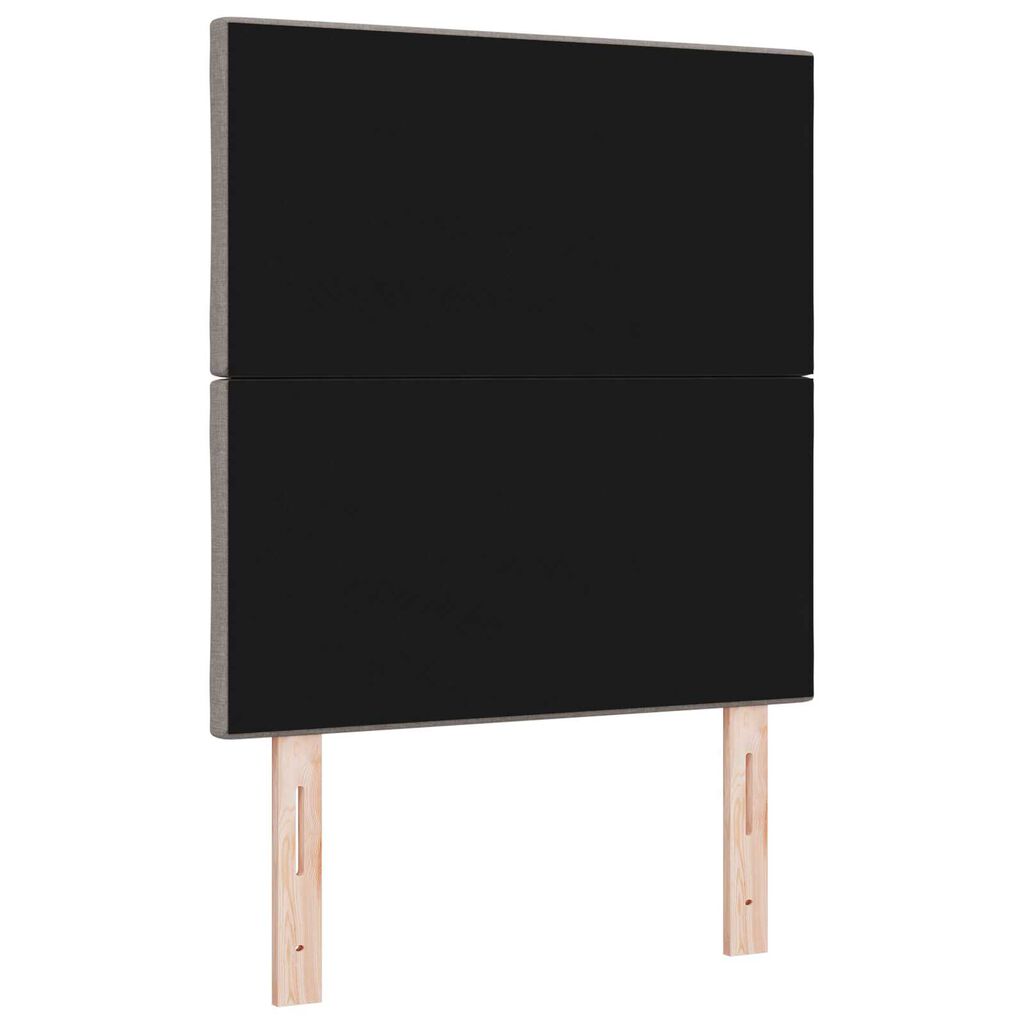 vidaXL LED Κεφαλάρι με Διαμαντένια Τετράγωνα Σχέδιο Ταπέ Αμμουδιά 80 εκ. Ύφασμα