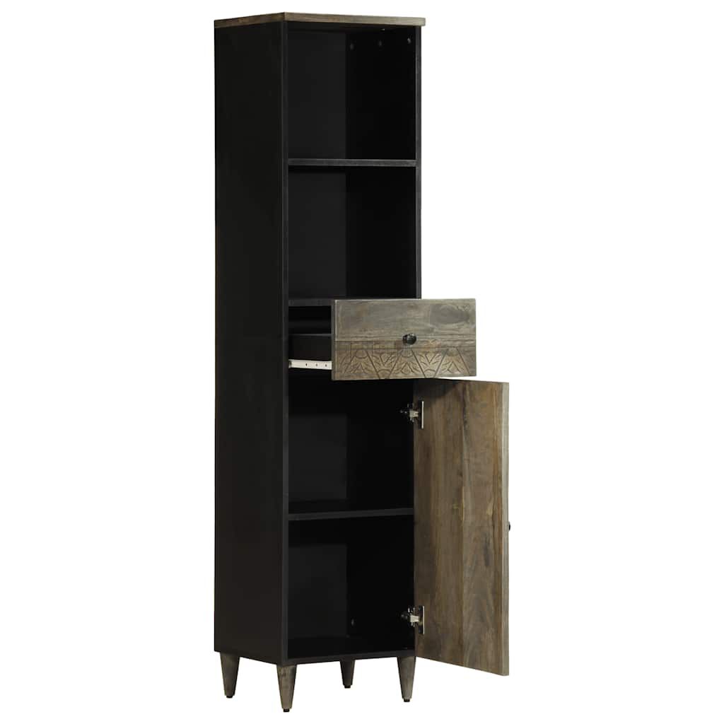 vidaXL Ντουλάπι Μπάνιου 38 x 33 x 160 εκ. από Μασίφ Ξύλο Μάνγκο