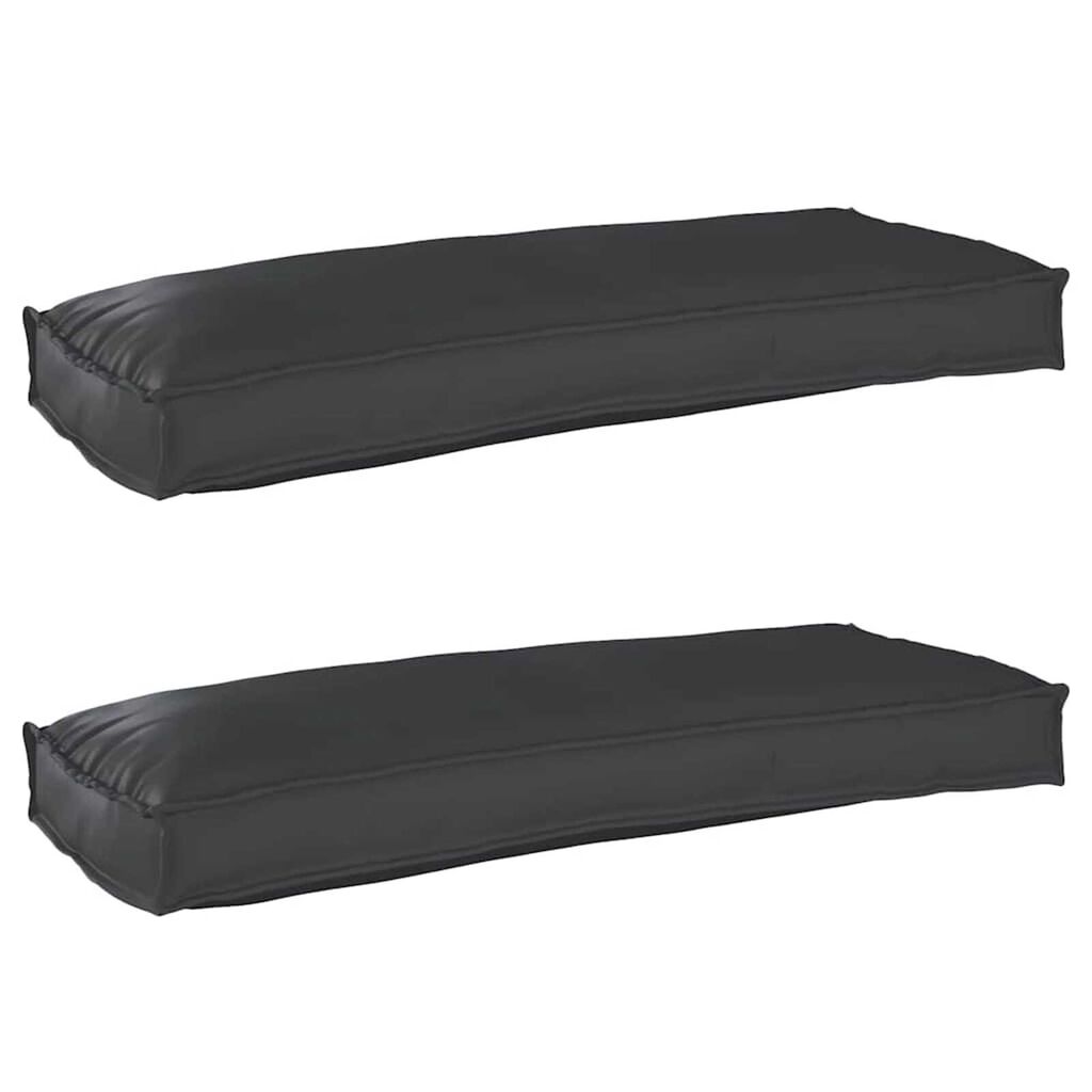 vidaXL Σετ Μαξιλαριών Πάγου 2 pcs Μαύρο 100 x 40 x 8 εκ Ύφασμα Oxford