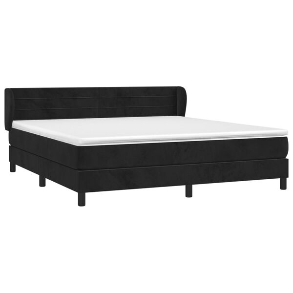 vidaXL &Kappa;&rho;&epsilon;&beta;ά&tau;&iota; Boxspring &mu;&epsilon; &Sigma;&tau;&rho;ώ&mu;&alpha; &Mu;&alpha;ύ&rho;&omicron; 180x200 &epsilon;&kappa;. &Beta;&epsilon;&lambda;&omicron;ύ&delta;&iota;&nu;&omicron;