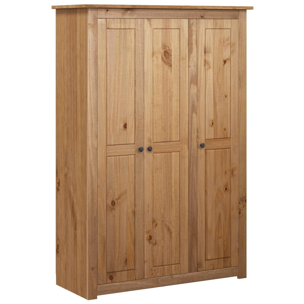 vidaXL Ντουλάπα Τρίφυλλη 118 x 50 x 171,5 εκ. Ξύλο Πεύκου Σειρά Panama