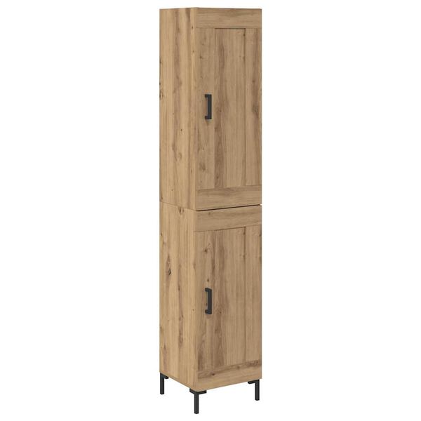 vidaXL Highboard Artisan Oak 34,5 x 34 x 180 &epsilon;&kappa;. &Epsilon;&pi;&epsilon;&xi;&epsilon;&rho;&gamma;&alpha;&sigma;&mu;έ&nu;&omicron; &xi;ύ&lambda;&omicron;