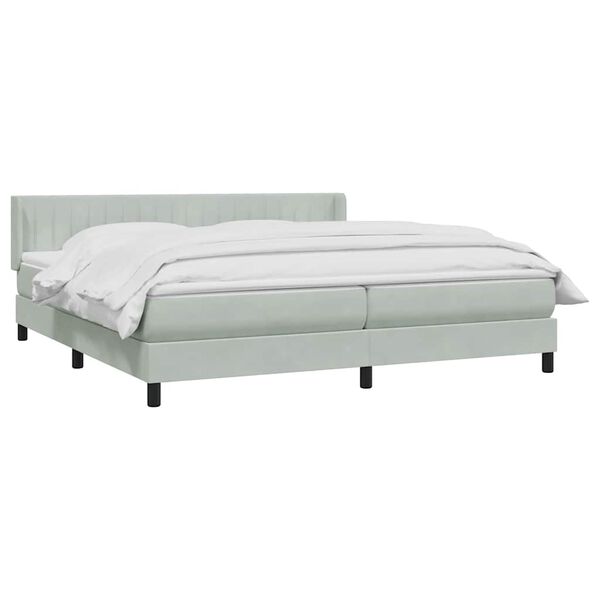 vidaXL &Kappa;&rho;&epsilon;&beta;ά&tau;&iota; Boxspring &mu;&epsilon; &Sigma;&tau;&rho;ώ&mu;&alpha; &Alpha;&nu;&omicron;&iota;&chi;&tau;ό &Gamma;&kappa;&rho;&iota; 180x210 &epsilon;&kappa;. &Beta;&epsilon;&lambda;&omicron;ύ&delta;&iota;&nu;&omicron;