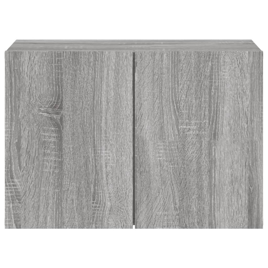vidaXL Ντουλάπι Τοίχου Τηλεόρασης 2 Τεμ. Γκρι Sonoma 60 x 30 x 41 εκ.
