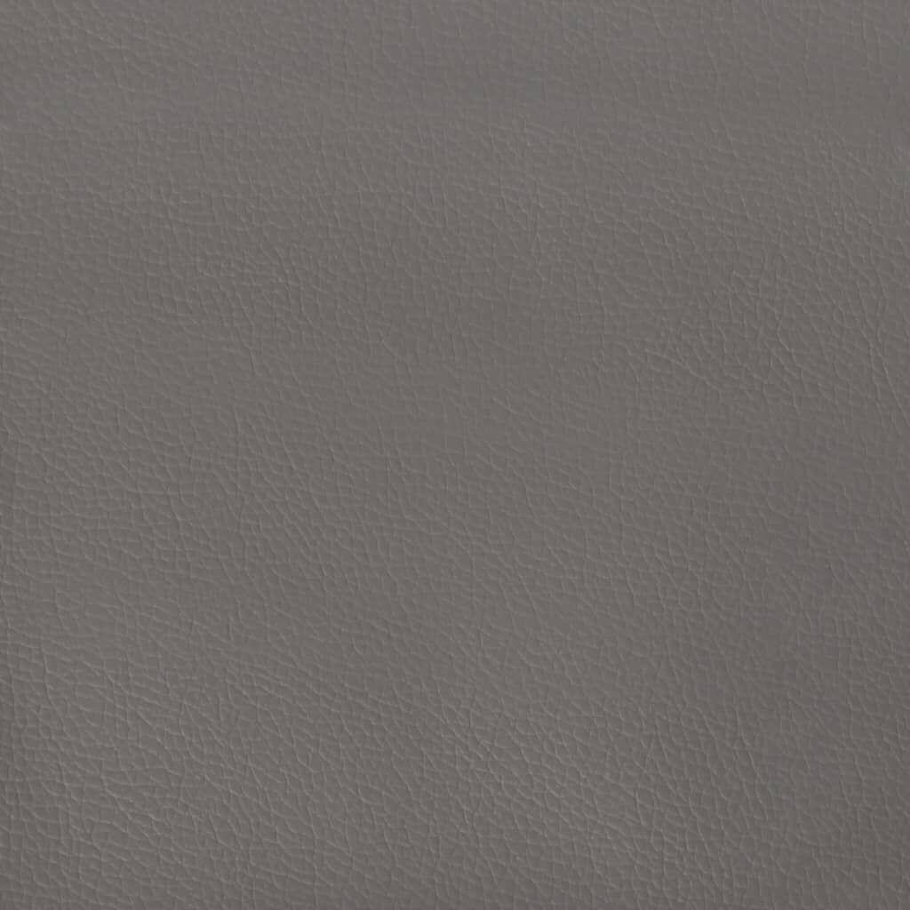 vidaXL Κεφαλάρι με Πτερύγια Γκρι 183x23x78/88 εκ. Συνθετικό Δέρμα