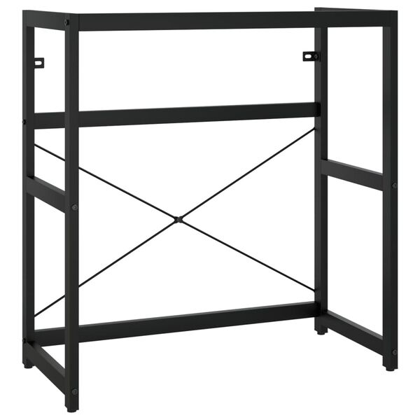 vidaXL Έπιπλο Μπάνιου Μαύρο 79 x 38 x 83 εκ. Σιδερένιο