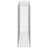 vidaXL Συρματοκιβώτια Τοξωτά 11 τεμ. 200x50x160/180 εκ. Γαλβαν. Ατσάλι