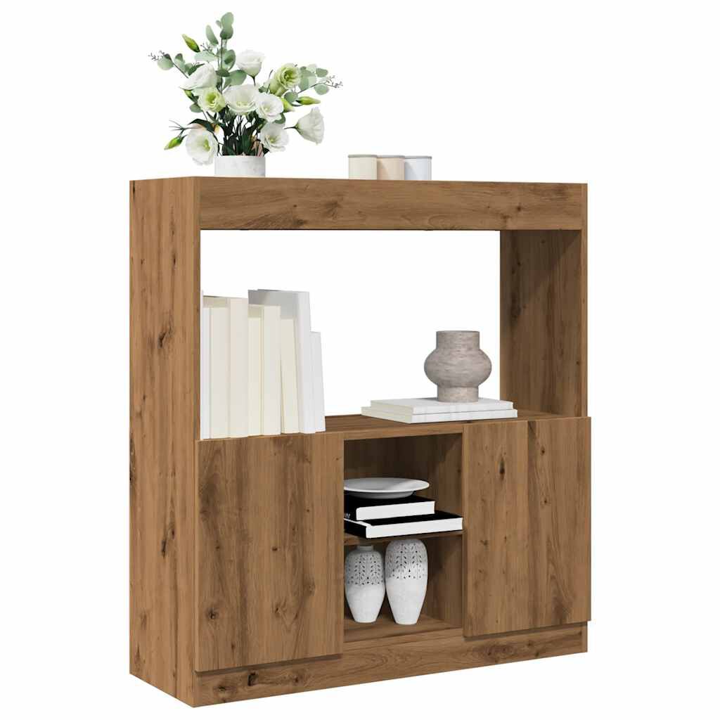 vidaXL Ντουλάπι Αρτισιανή Δρυς 92x33x100 εκ. από Επεξεργασμένο Ξύλο